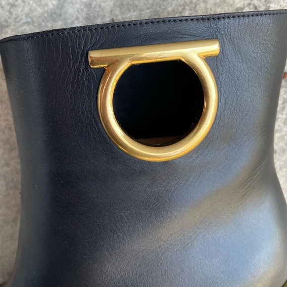 Salvatore Ferragamo Albiano Ankle Boots In Black, size 6C - Picture 8 of 16